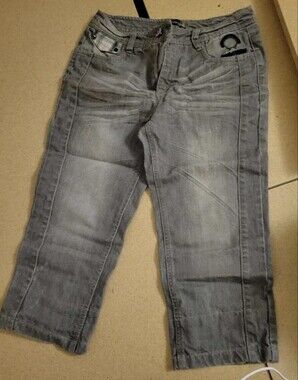 Gray Washed Casual Jeans